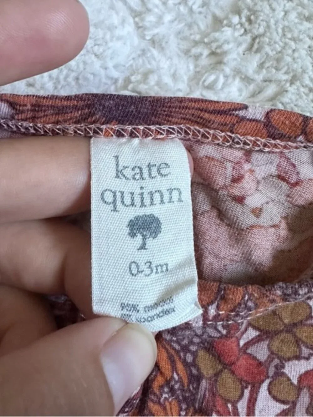 Kate Quinn | Marmalade Daisy Print Long Sleeve Zipper Footie | Size 0-3 Months
